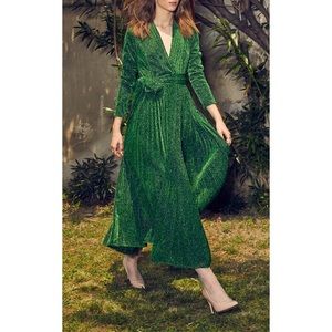 Alcoolique Veronica Green Sparkle Dress